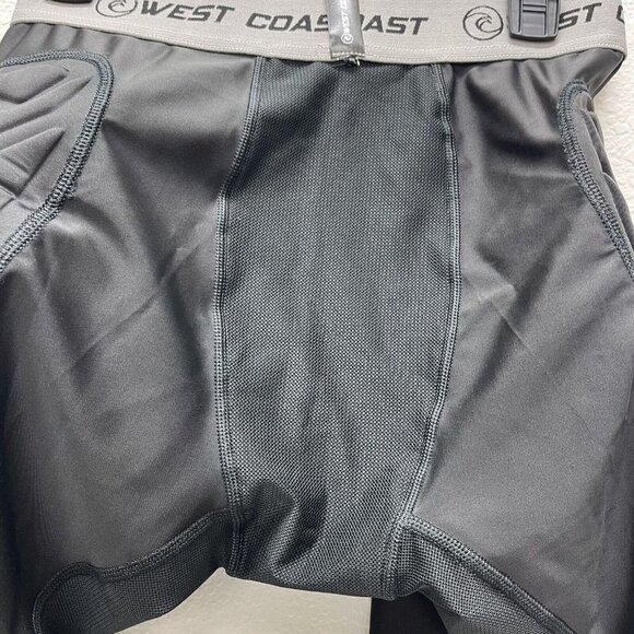 West Coast Goalkeeping Padded Shorts Large Black Soccer GoalKeeper Compression - Picture 5 of 7